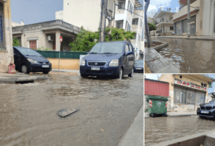 Πλημμύρισαν οι δρόμοι στο Μενίδι, ξεχείλισε η οργή των δημοτών