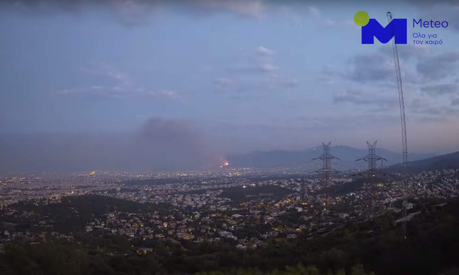 Βίντεο: Έτσι ξεκίνησε και εξελίχθηκε το πύρινο μέτωπο στην Πάρνηθα