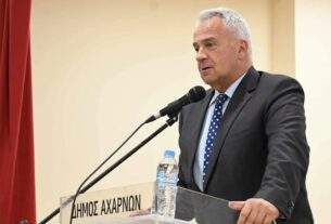 Συζήτηση στο Δημαρχείο Αχαρνών με τον Υπουργό Μάκη Βορίδη για το Μέλλον της Ευρώπης και της Πόλης μας