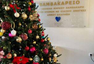 Στο κλίμα των εορτών το Βαμβακάρειο, στόλισε το χριστουγεννιάτικο δέντρο του με φίλους και πολλή αγάπη