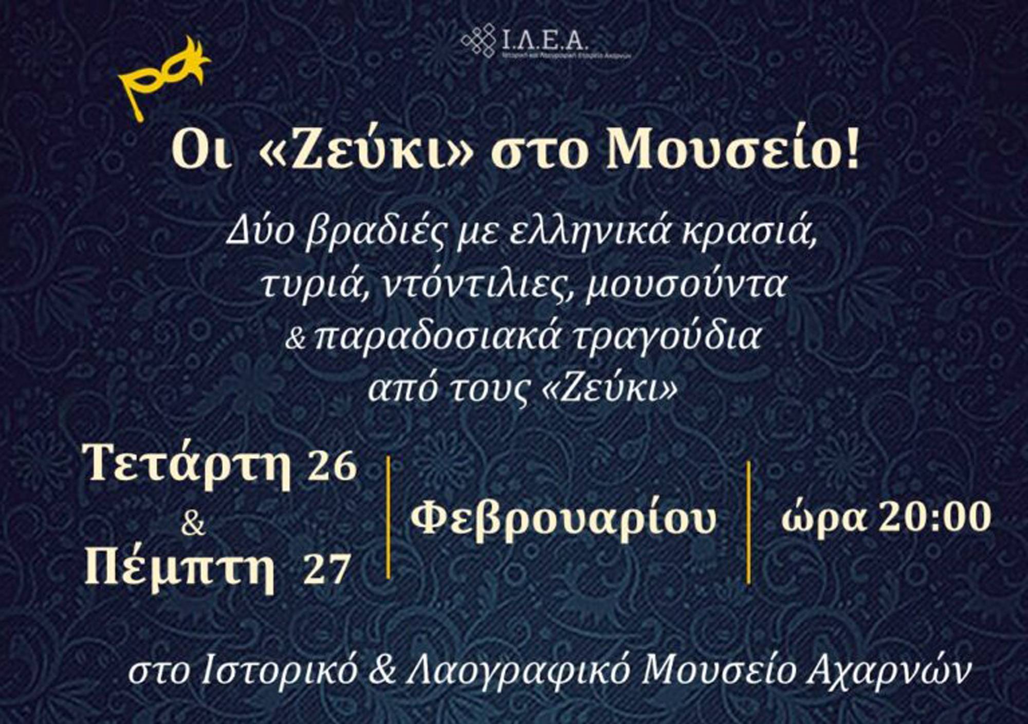 ILEA MOUSIO :   Δύο νύχτες στο Μουσείο!