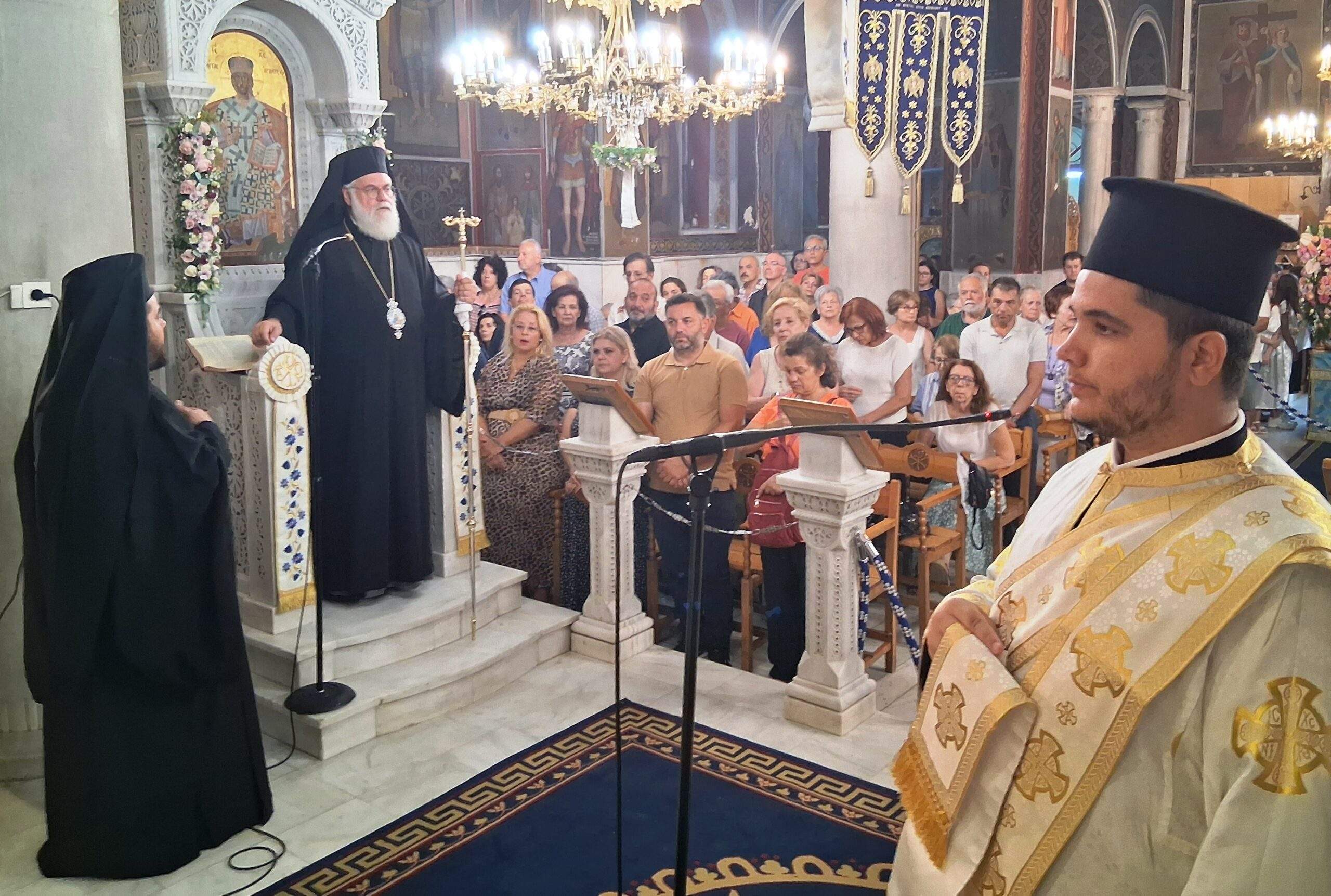 Πανηγυρικός Εσπερινός στον Ιερό Ναό Κοιμήσεως Θεοτόκου στις Αχαρνές.