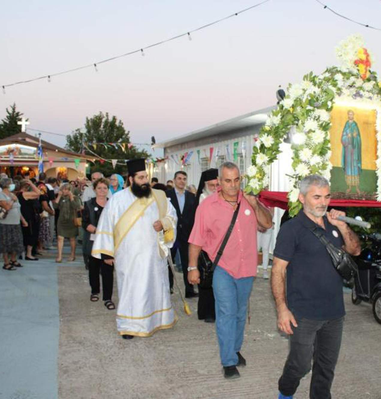 Εσπερινός  Αγίου  Σώζοντος,  στις  Αχαρνές .