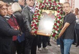 Με λαμπρότητα και πλήθος πιστών ο Πανηγυρικός Εσπερινός της Εορτής του Αγίου Δημητρίου στις Αχαρνές.